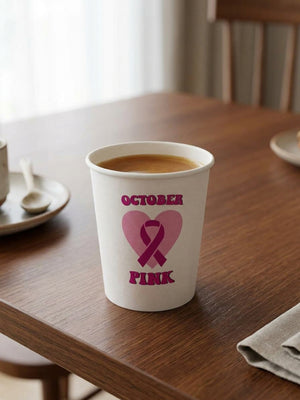 أكواب ورقية للتوعية - "October Pink"
