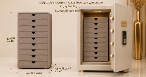 منظم مجوهرات وإكسسوارات فاخر (مخمل)